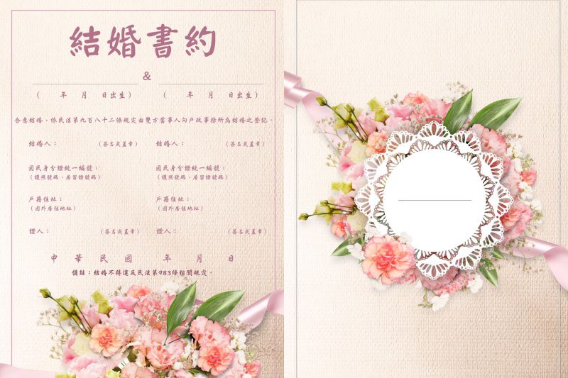 結婚書約,結婚證書,結婚,婚紗攝影,婚宴場地